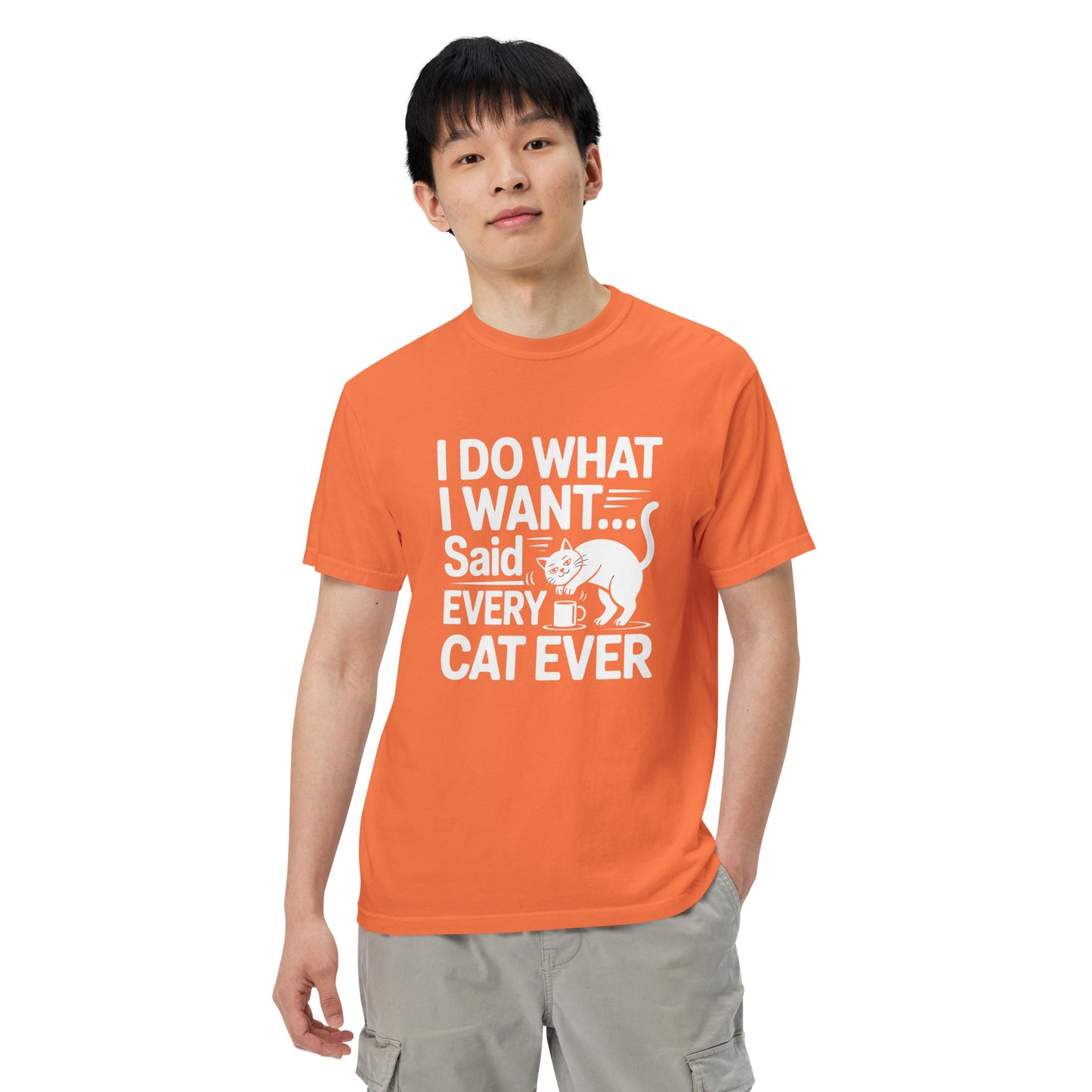 Funny cat humor tee