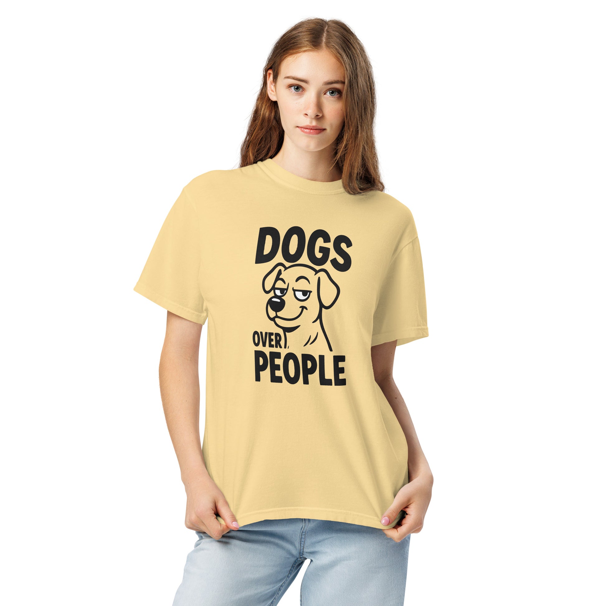 Dogs Over People heavyweight garment-dyed t-shirt