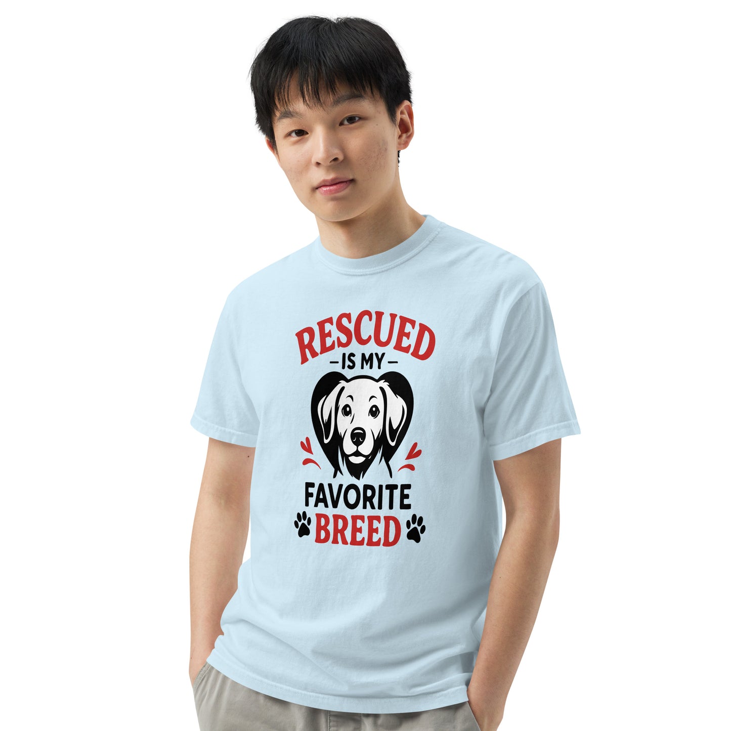 Rescue Is My Favorite Breed heavyweight garment-dyed t-shirt