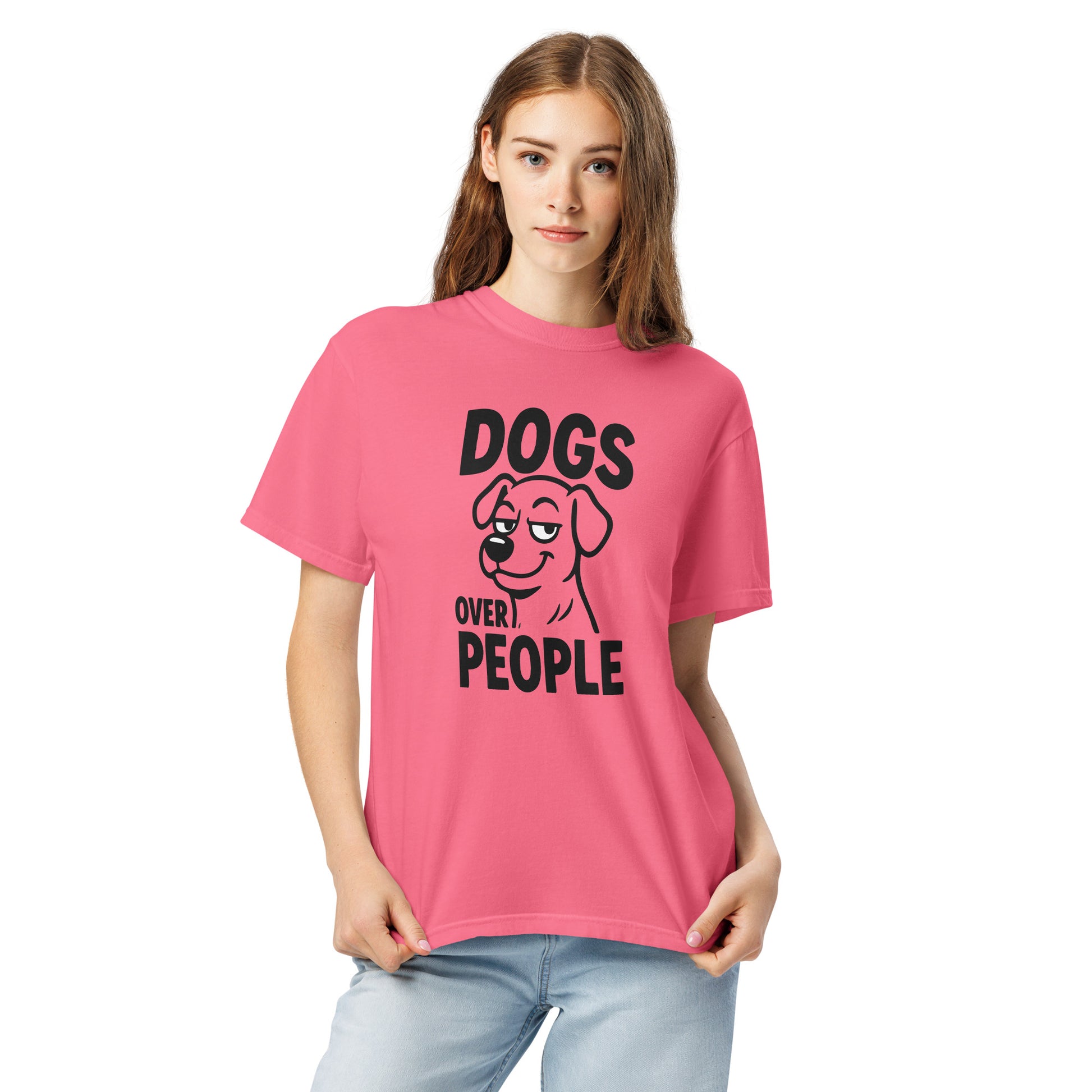 Dogs Over People heavyweight garment-dyed t-shirt