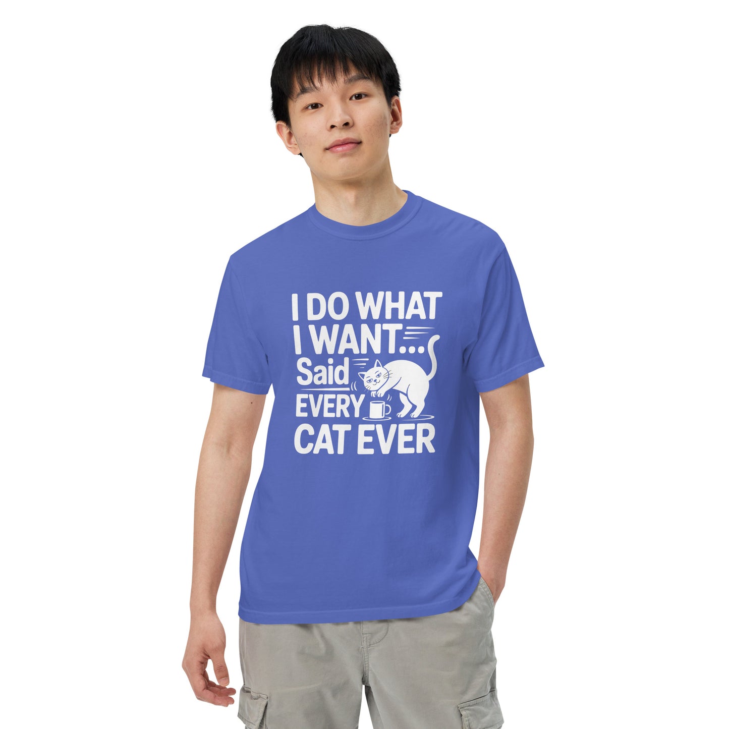 Funny cat humor tee