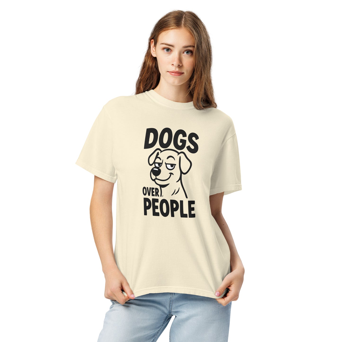 Dogs Over People heavyweight garment-dyed t-shirt