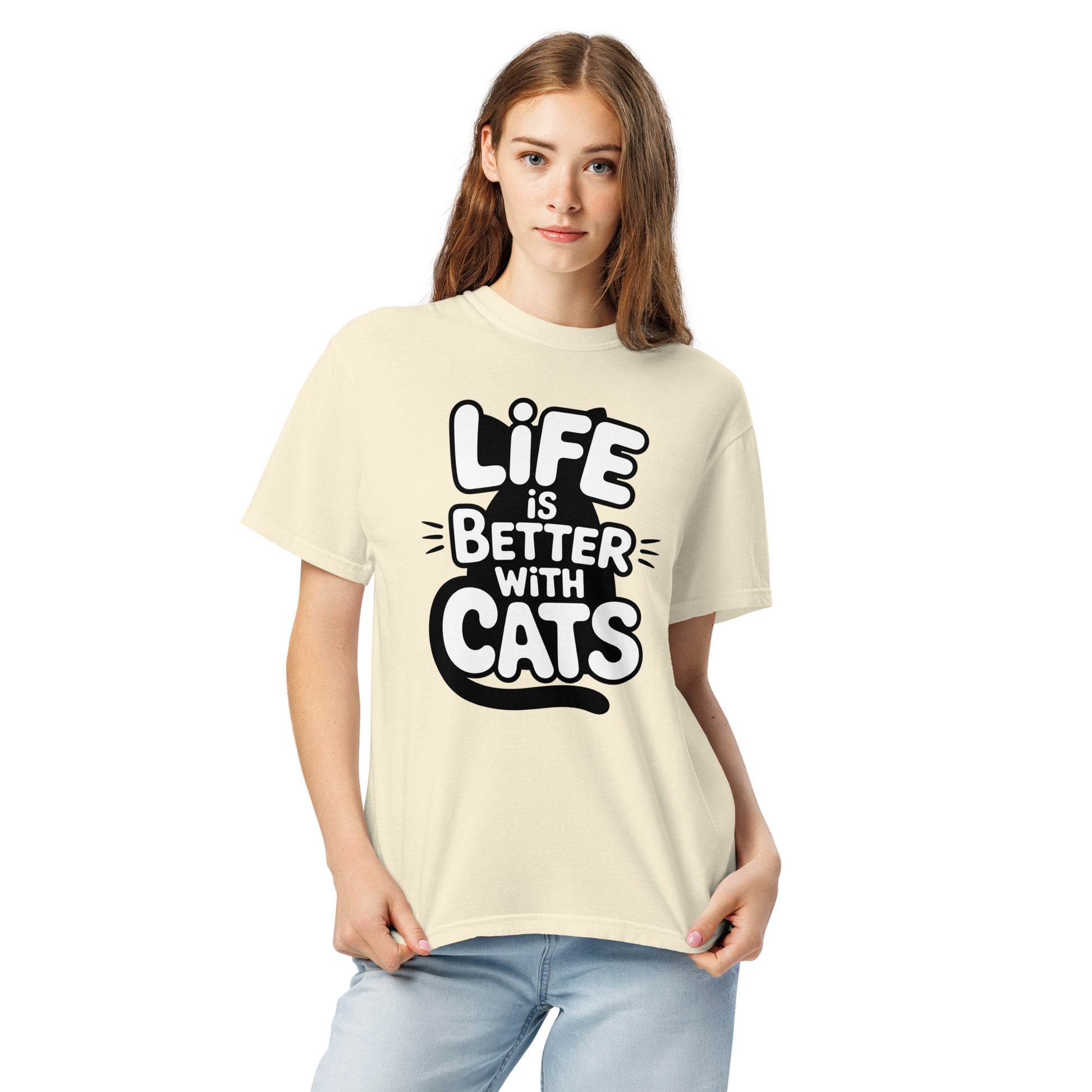 Life Is Better With Cats humor tee
