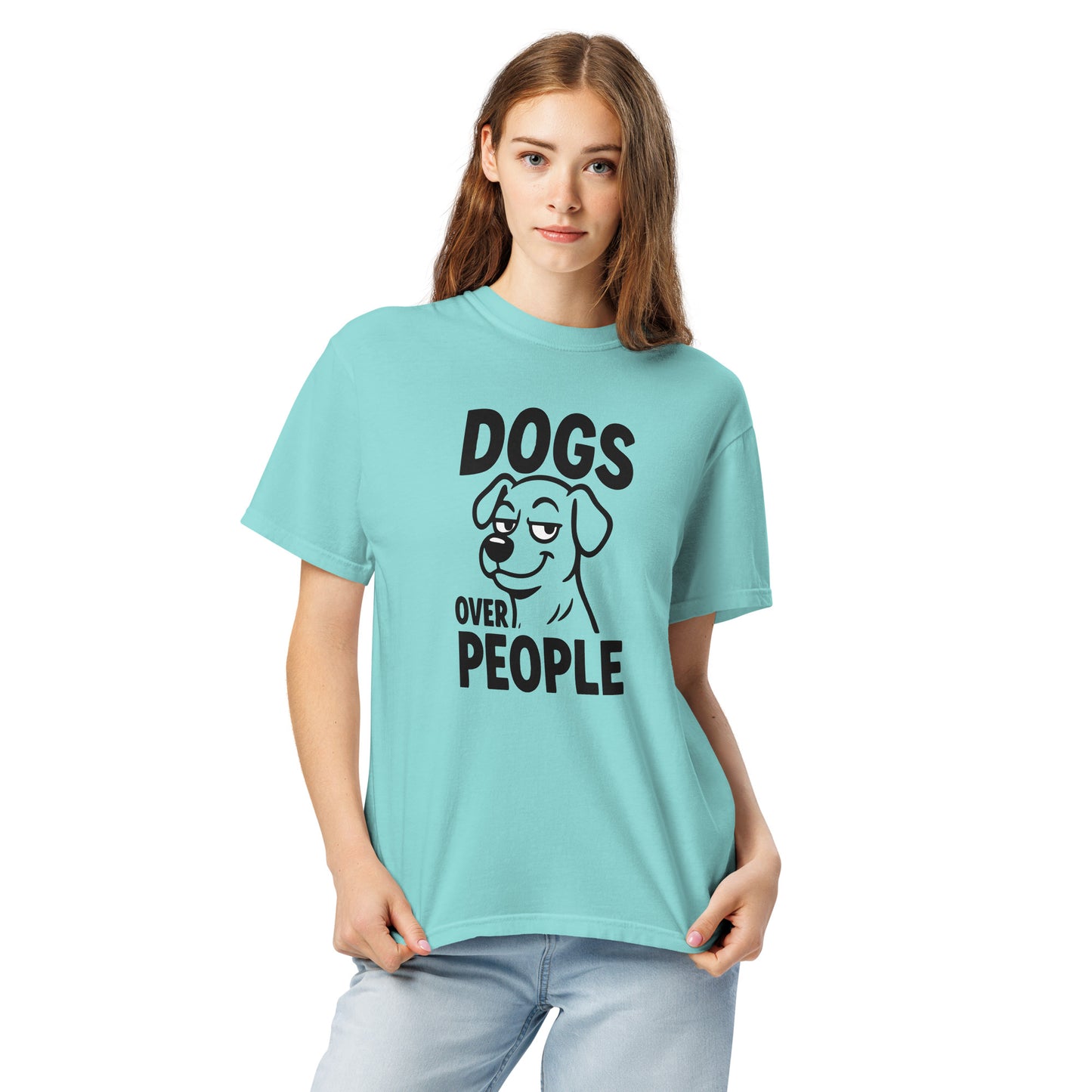 Dogs Over People heavyweight garment-dyed t-shirt