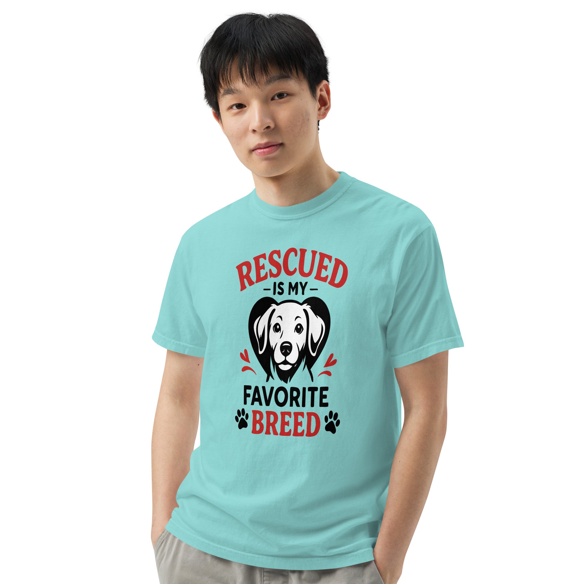 Rescue Is My Favorite Breed heavyweight garment-dyed t-shirt