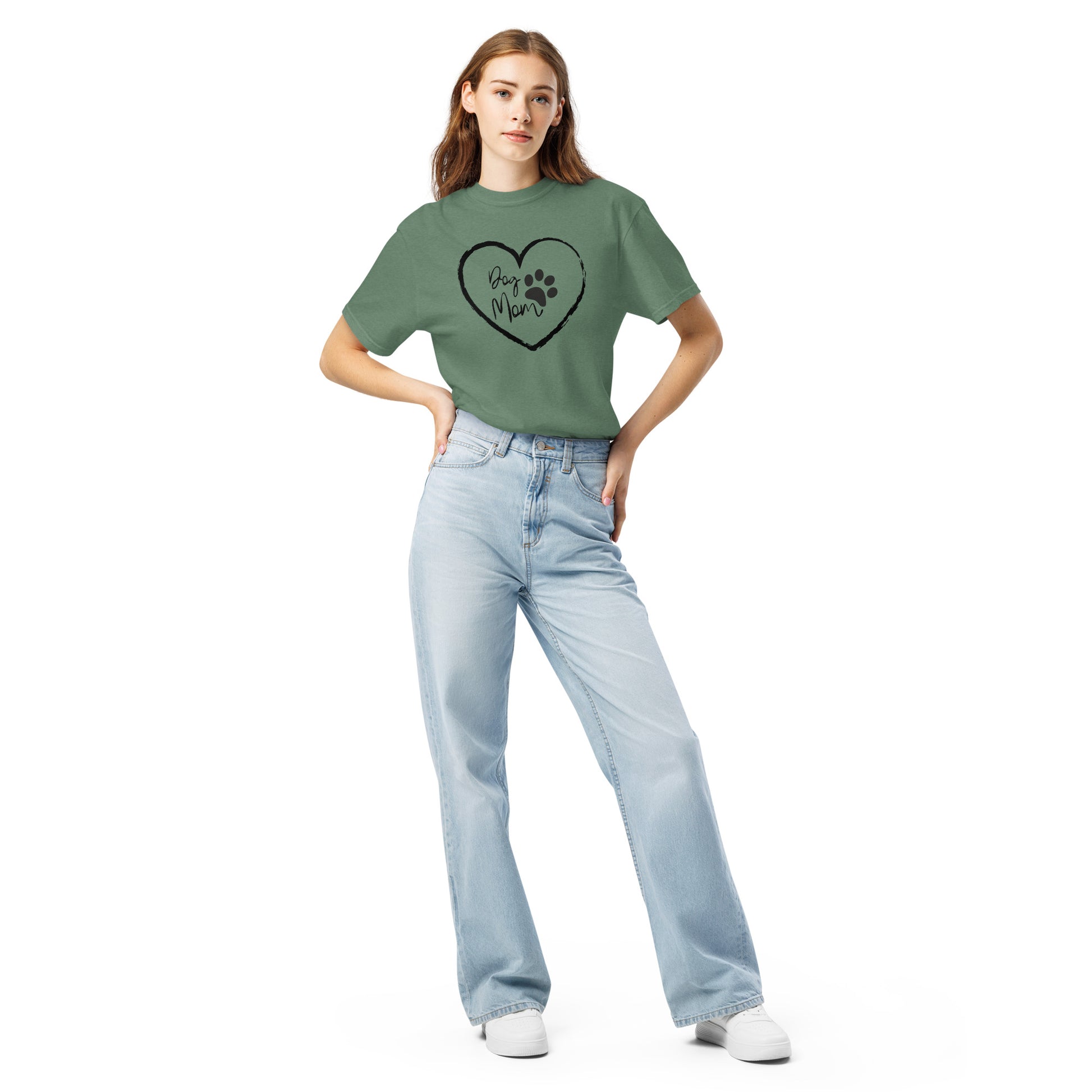 Dog Mom premium cotton tee