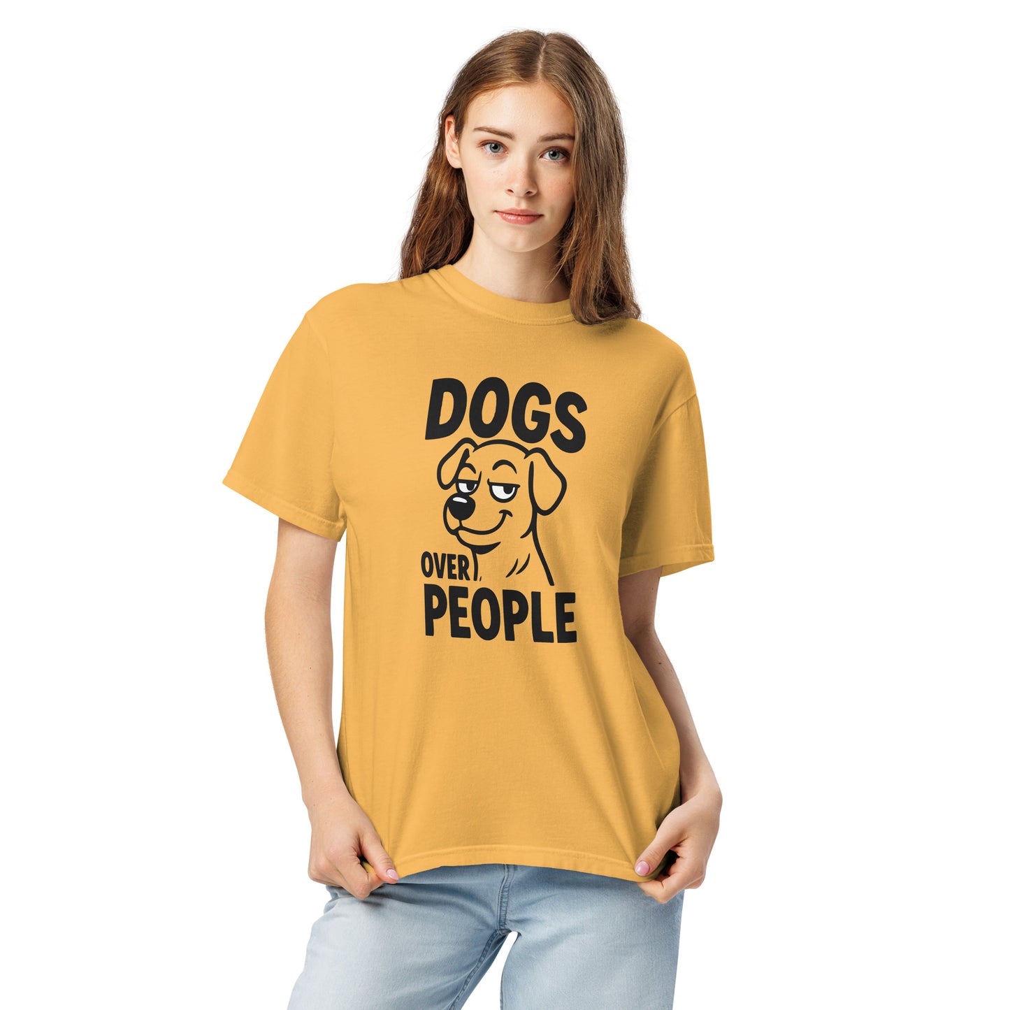 Dogs Over People heavyweight garment-dyed t-shirt