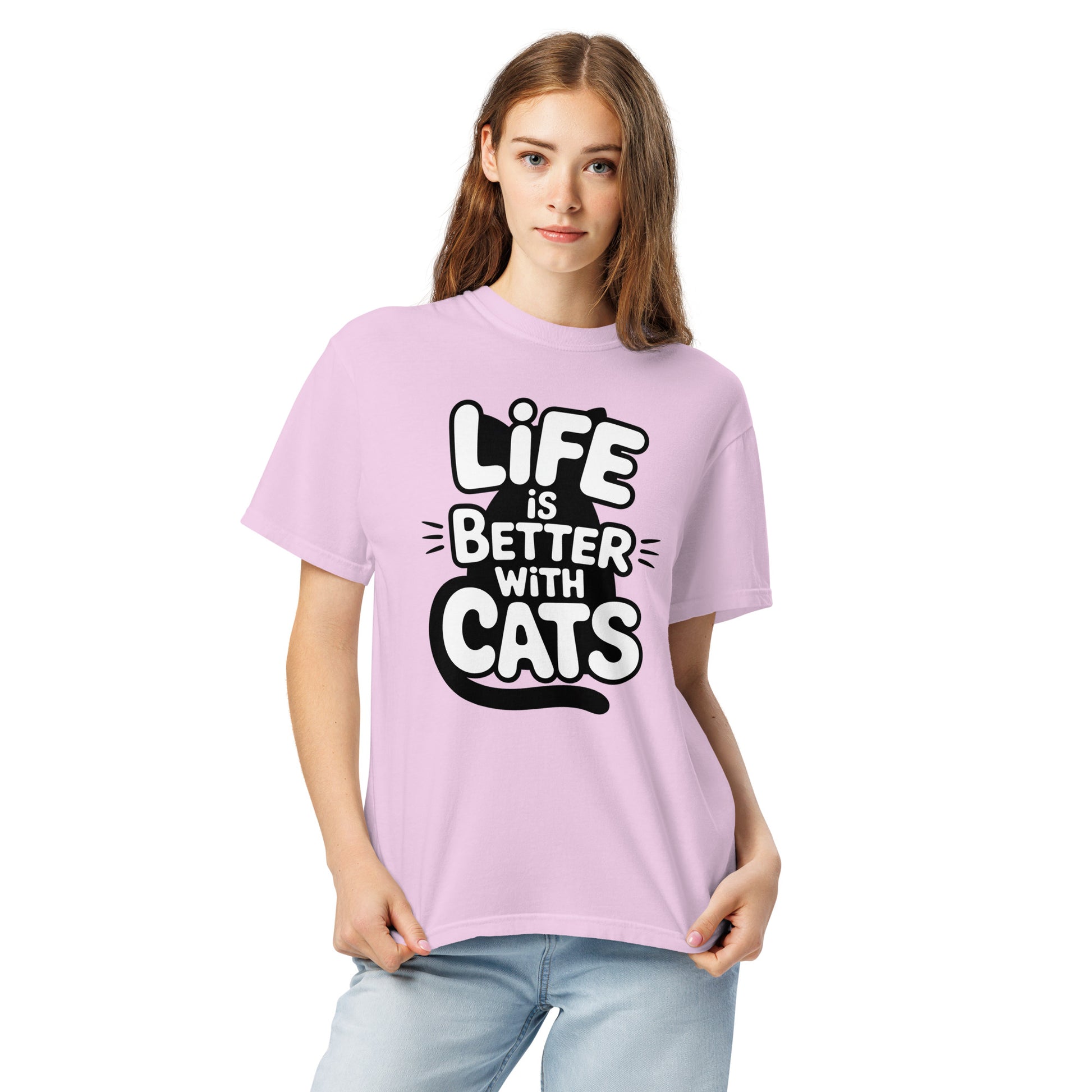Life Is Better With Cats humor tee