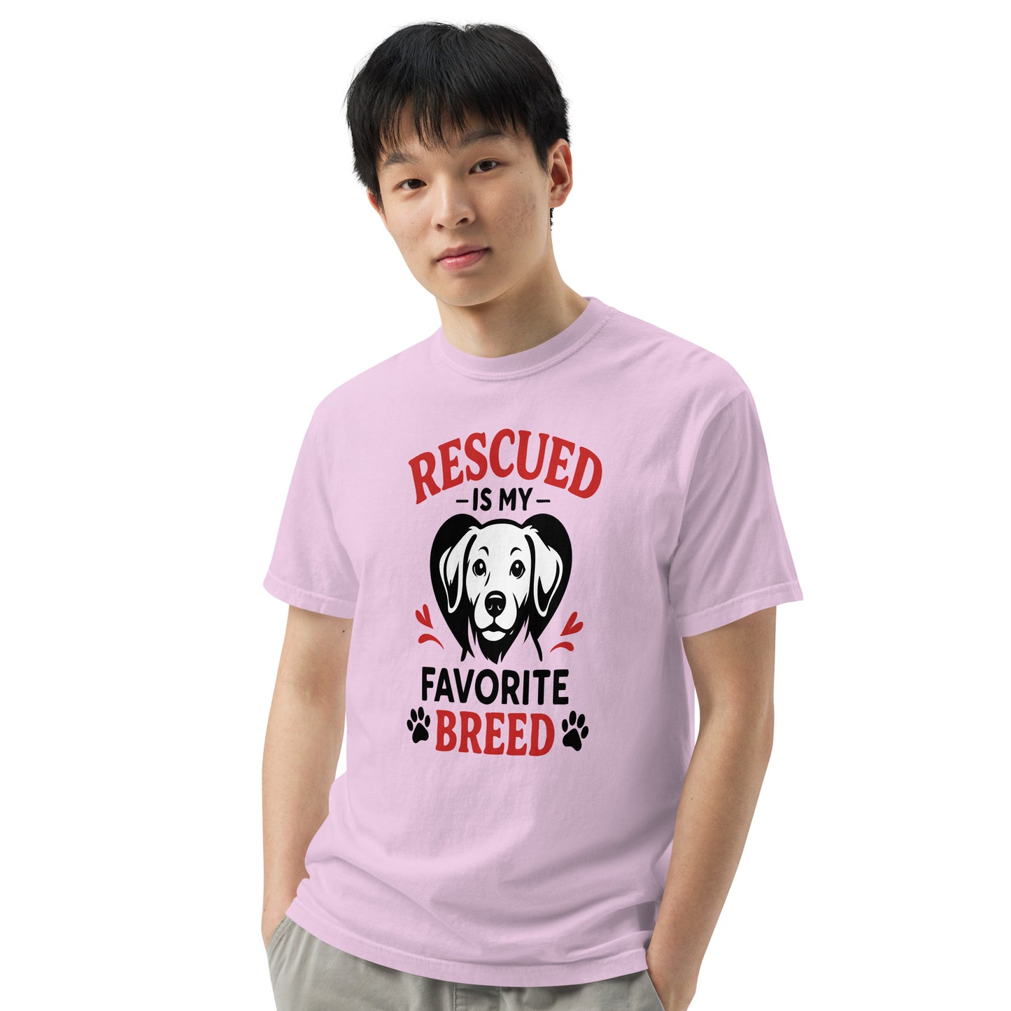 Rescue Is My Favorite Breed heavyweight garment-dyed t-shirt