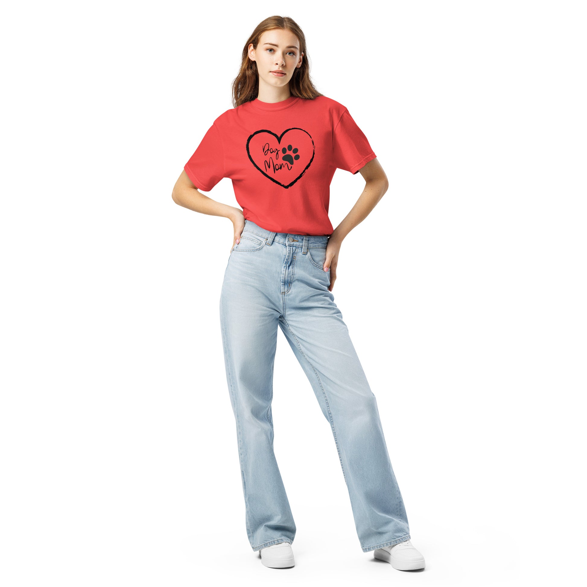 Dog Mom premium cotton tee