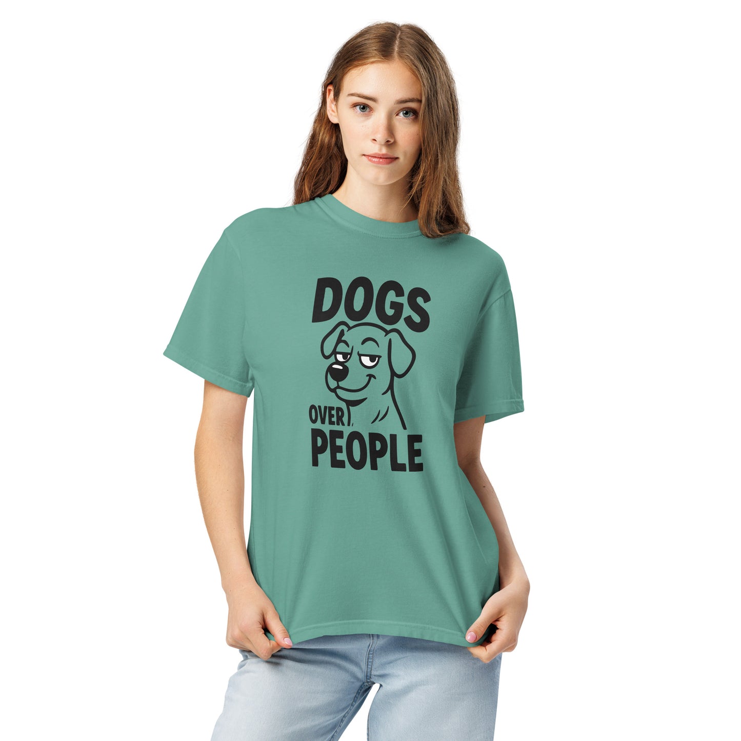 Dogs Over People heavyweight garment-dyed t-shirt