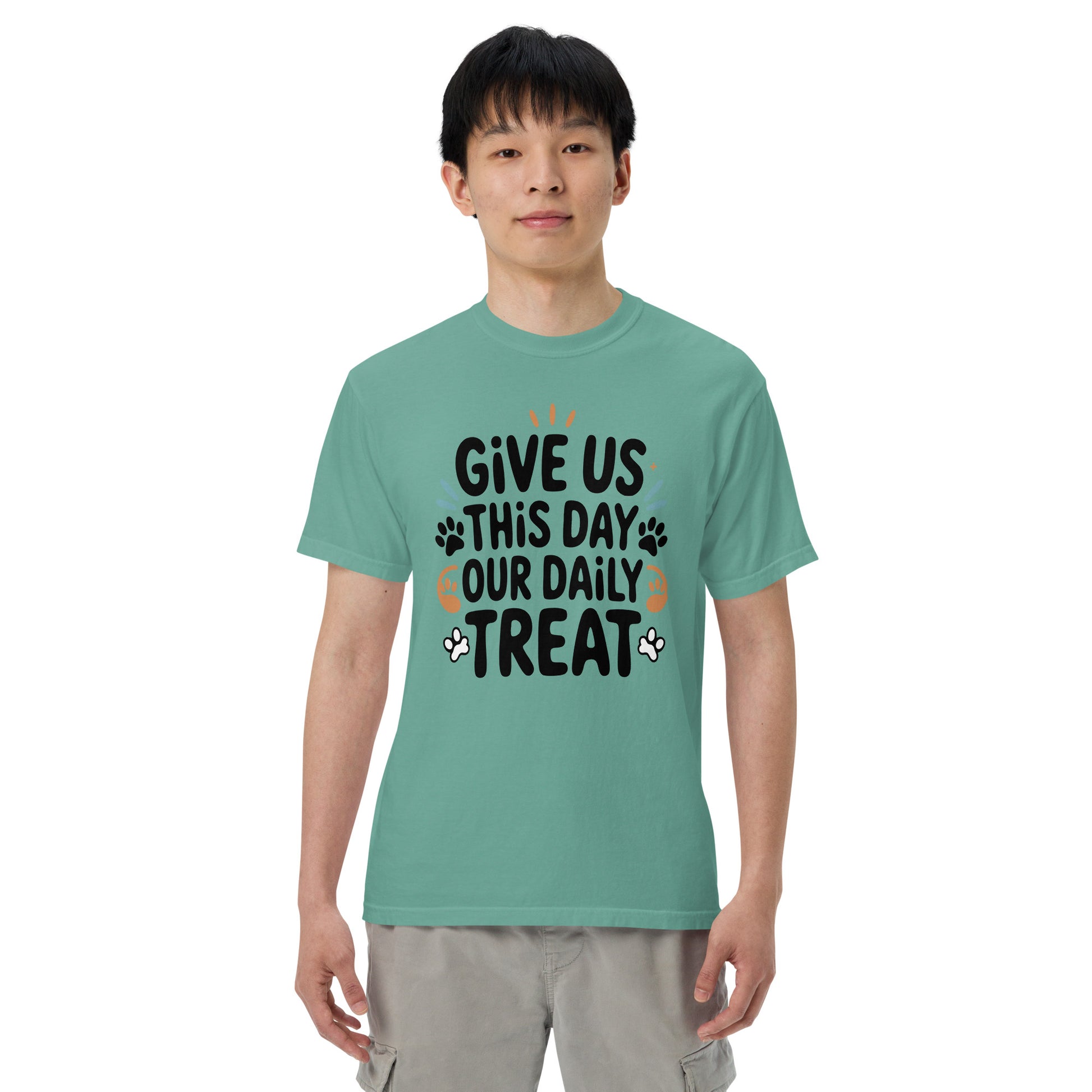 Give Us This Day Our Daily Treat heavyweight garment-dyed t-shirt