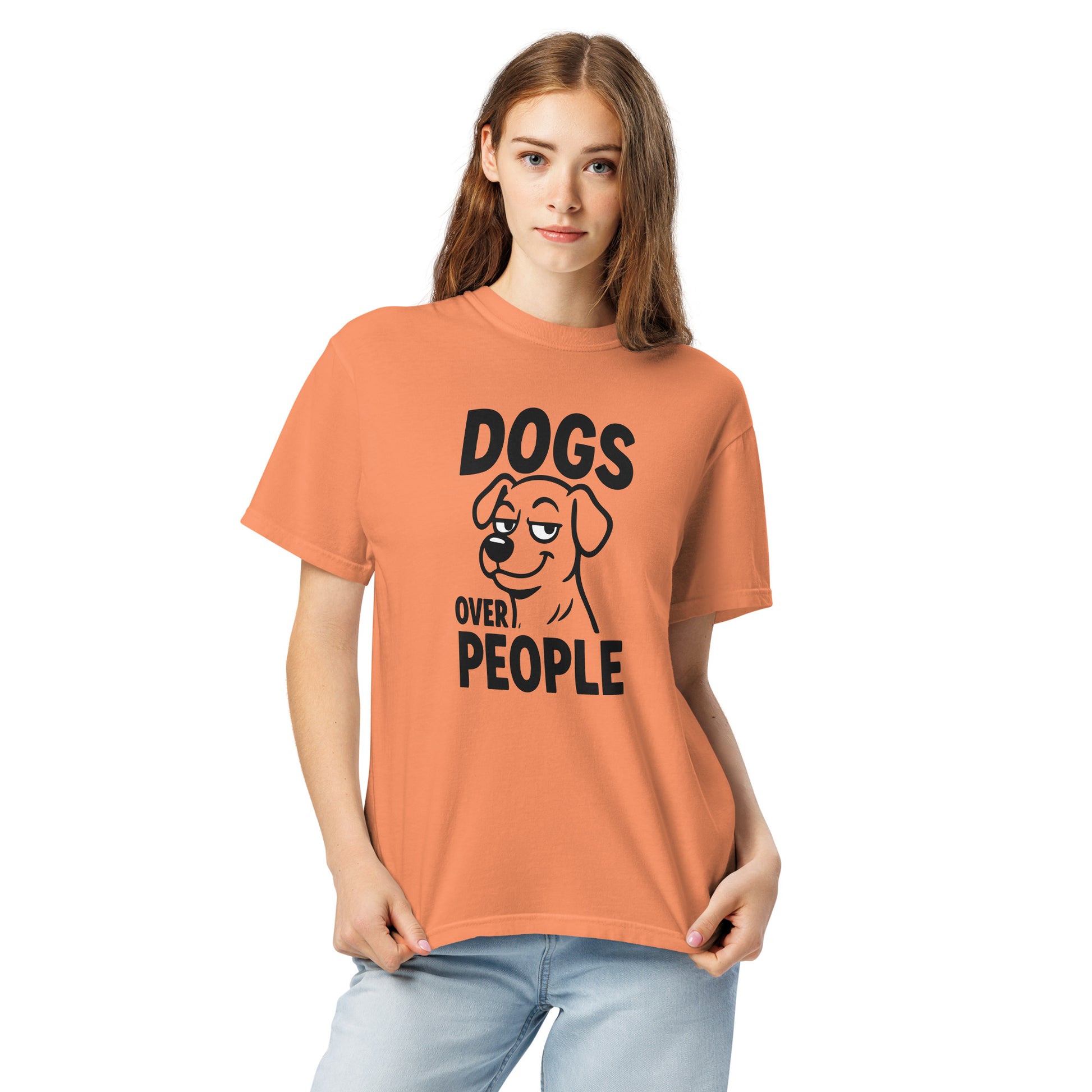 Dogs Over People heavyweight garment-dyed t-shirt
