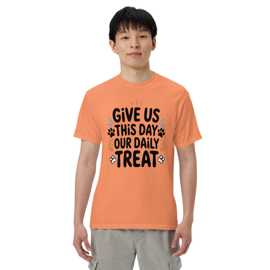 Give Us This Day Our Daily Treat heavyweight garment-dyed t-shirt