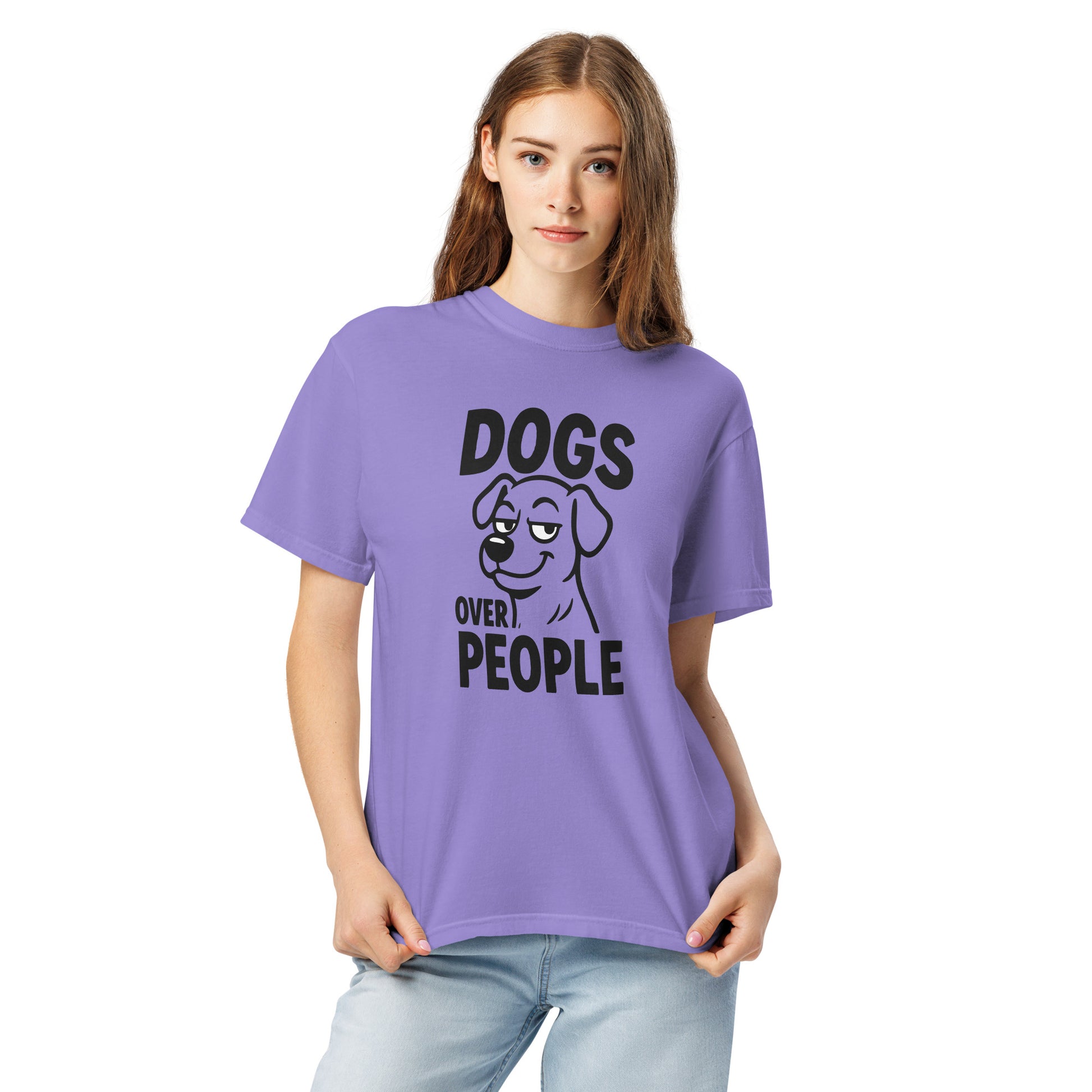 Dogs Over People heavyweight garment-dyed t-shirt