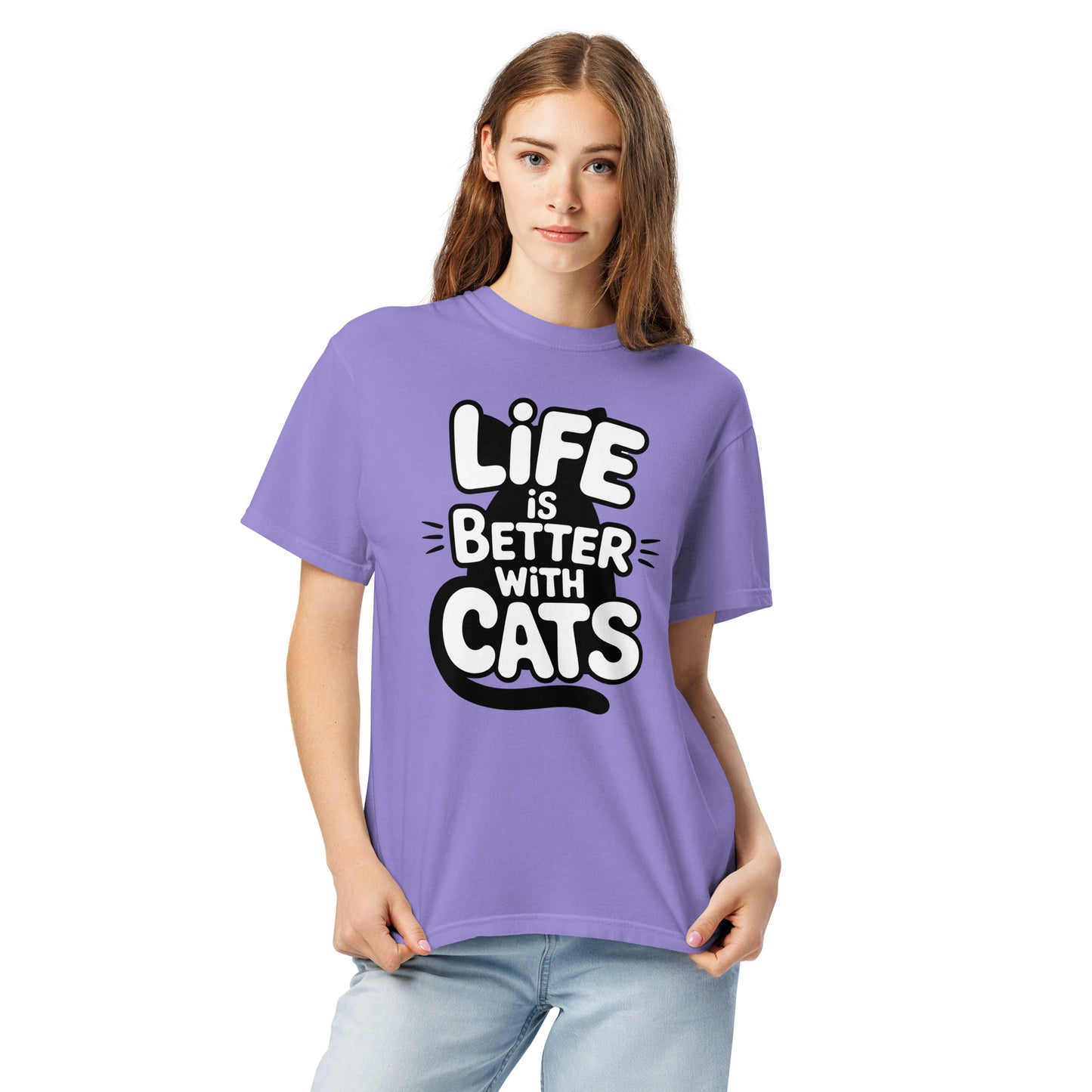 Life Is Better With Cats humor tee