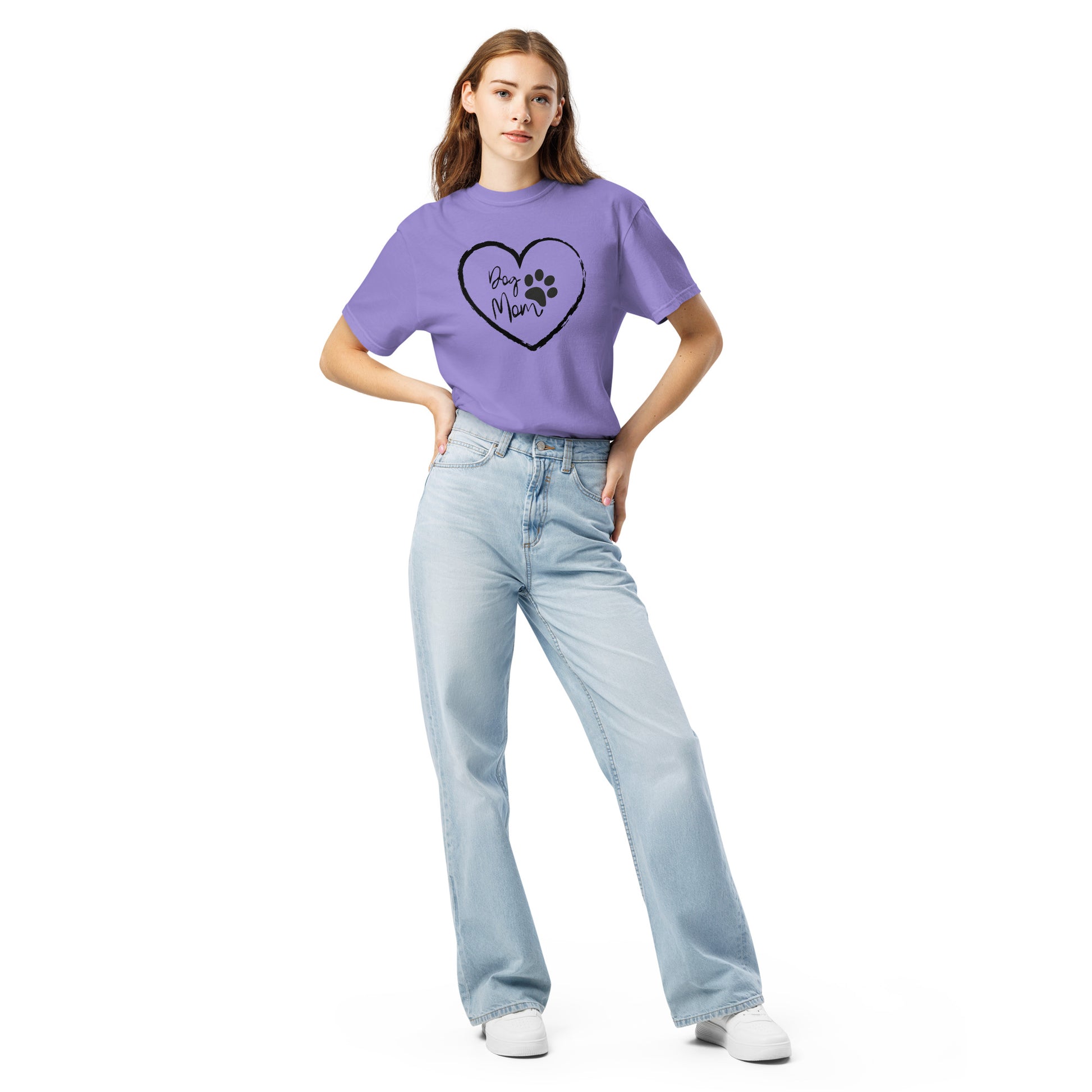 Dog Mom premium cotton tee