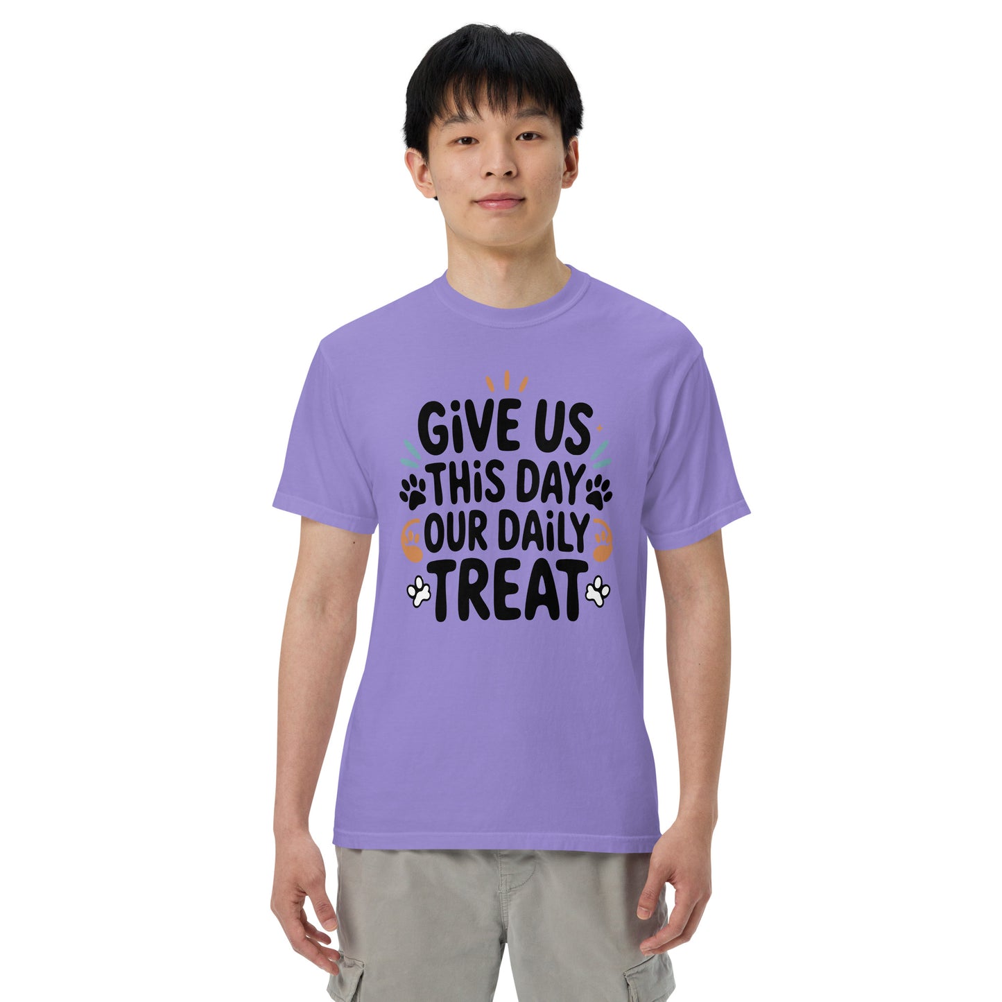 Give Us This Day Our Daily Treat heavyweight garment-dyed t-shirt