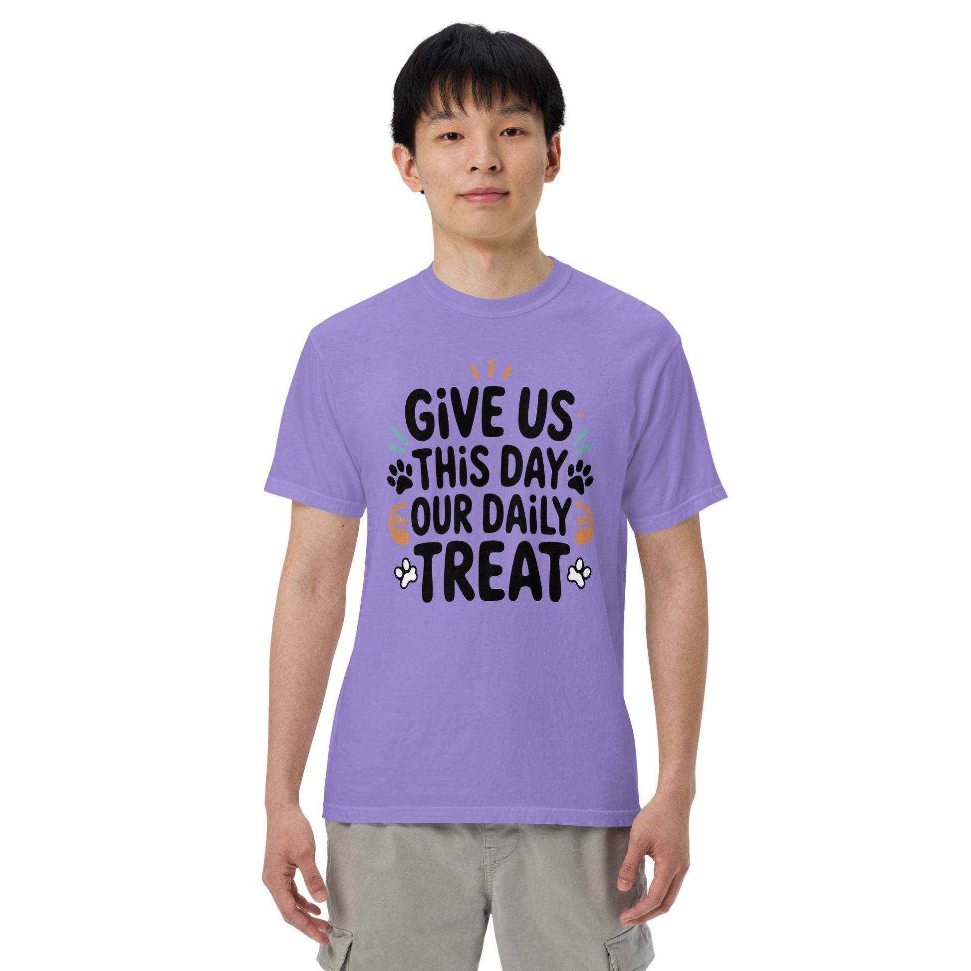 Give Us This Day Our Daily Treat heavyweight garment-dyed t-shirt