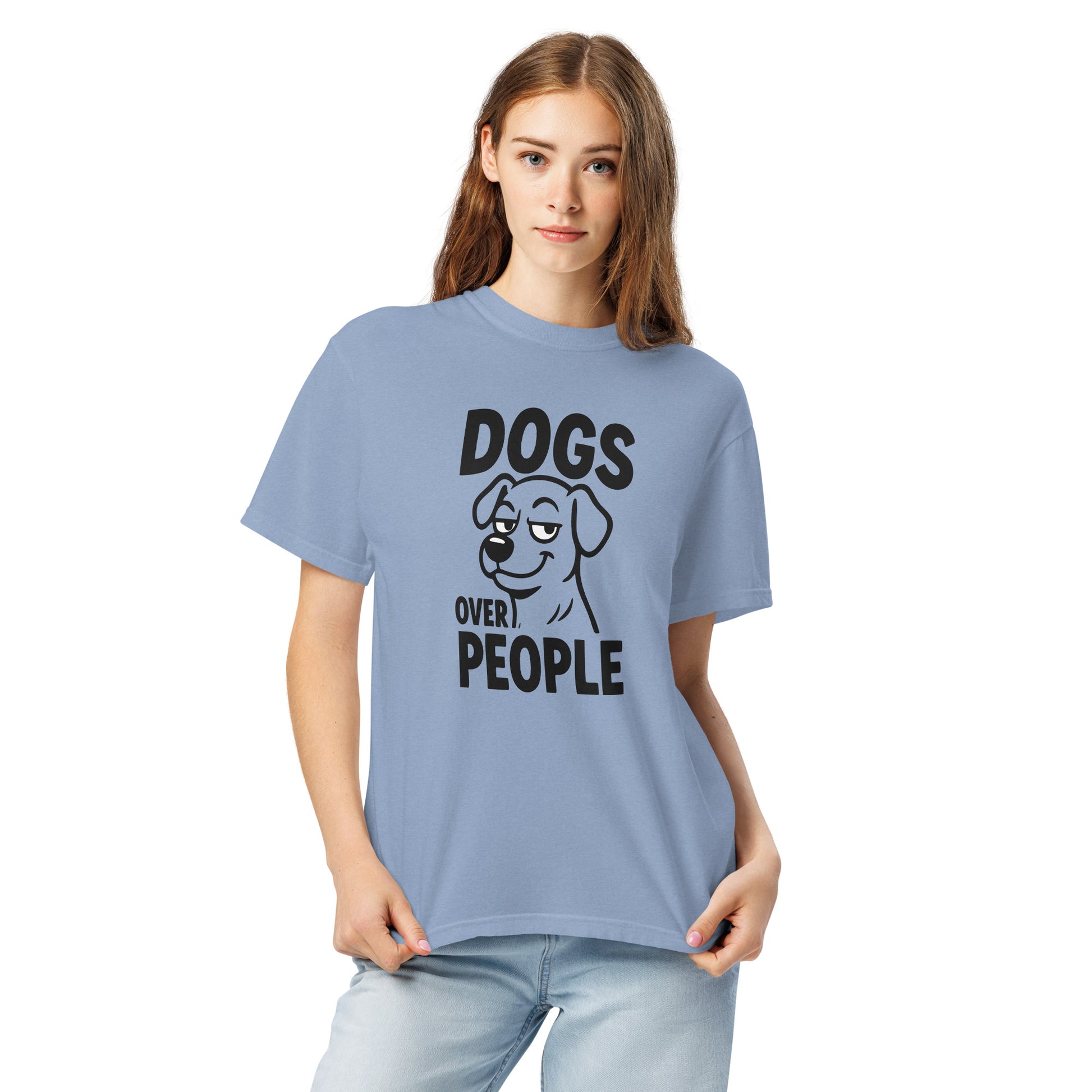 Dogs Over People heavyweight garment-dyed t-shirt