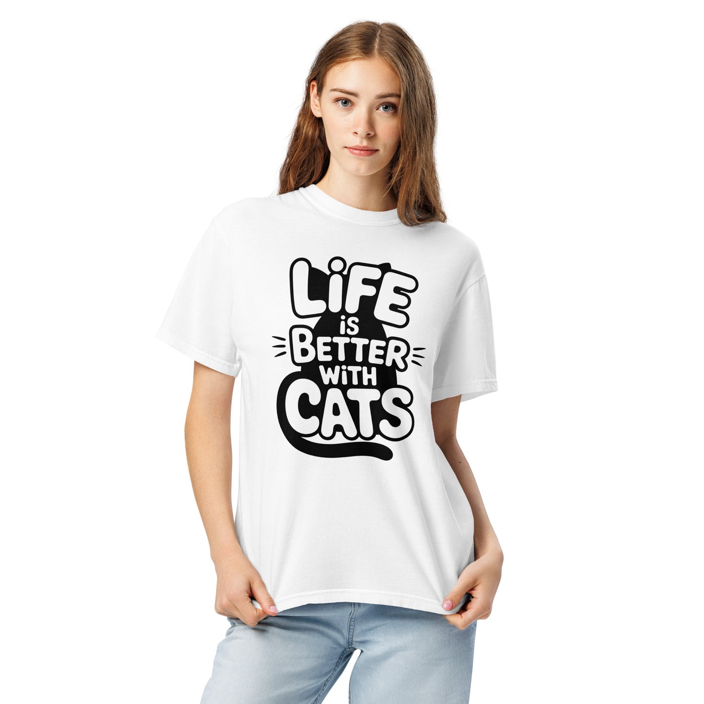 Life Is Better With Cats humor tee