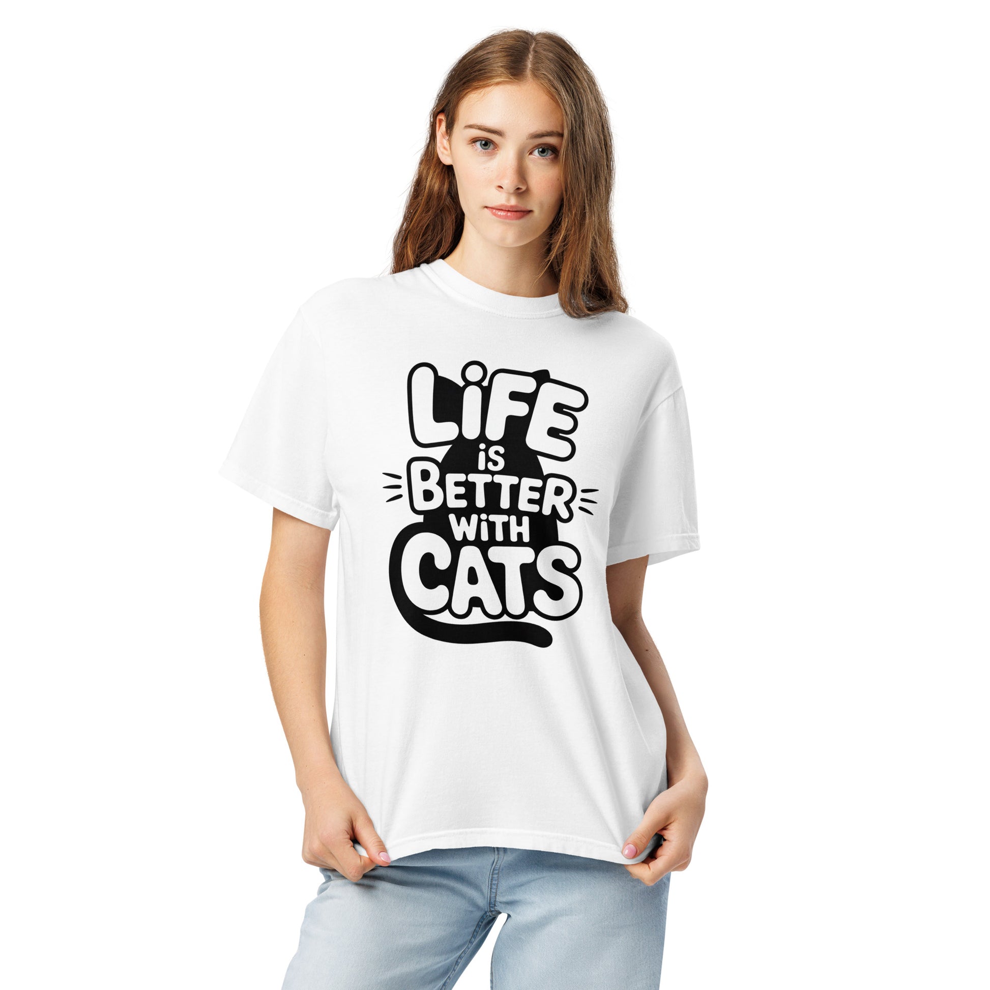 Life Is Better With Cats humor tee