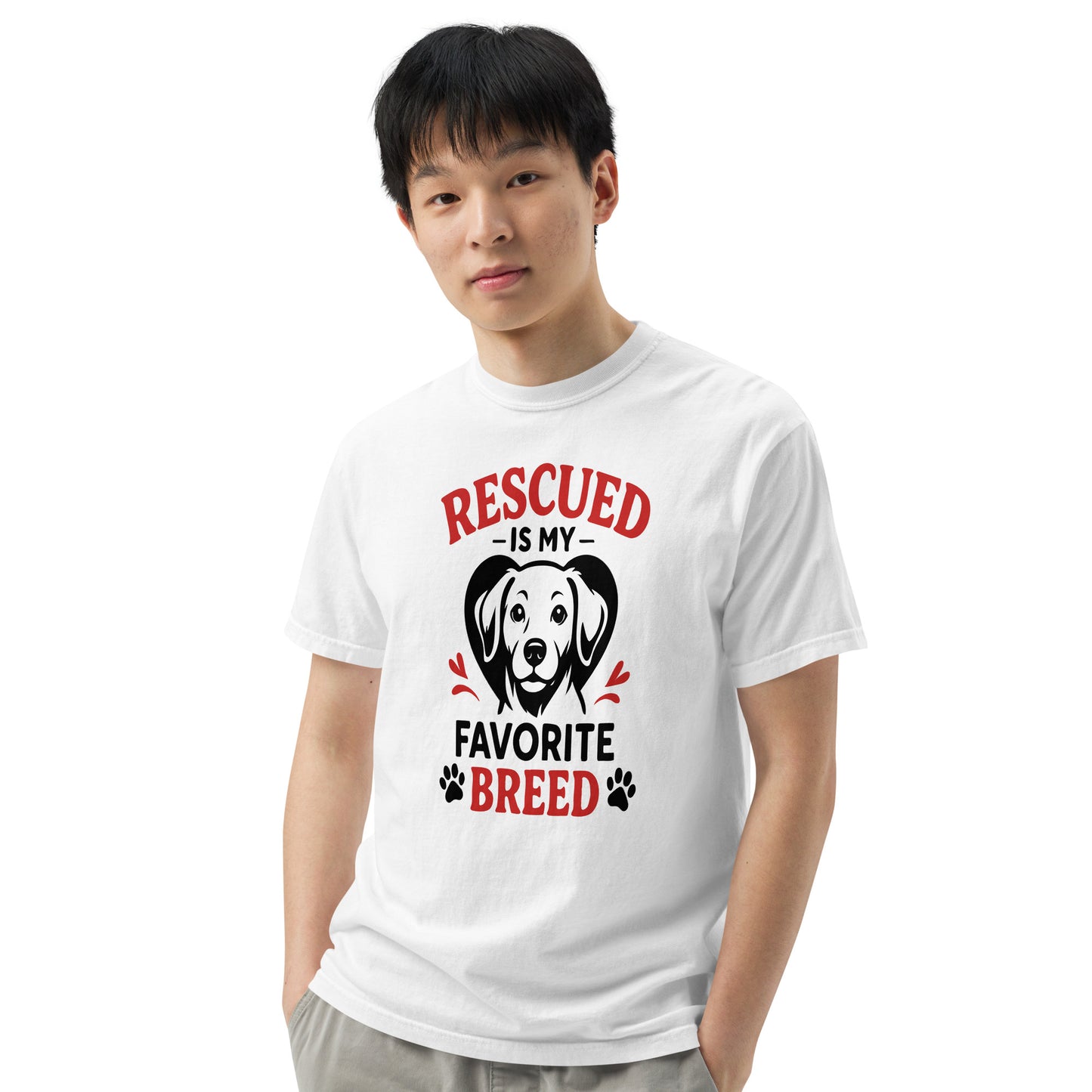 Rescue Is My Favorite Breed heavyweight garment-dyed t-shirt