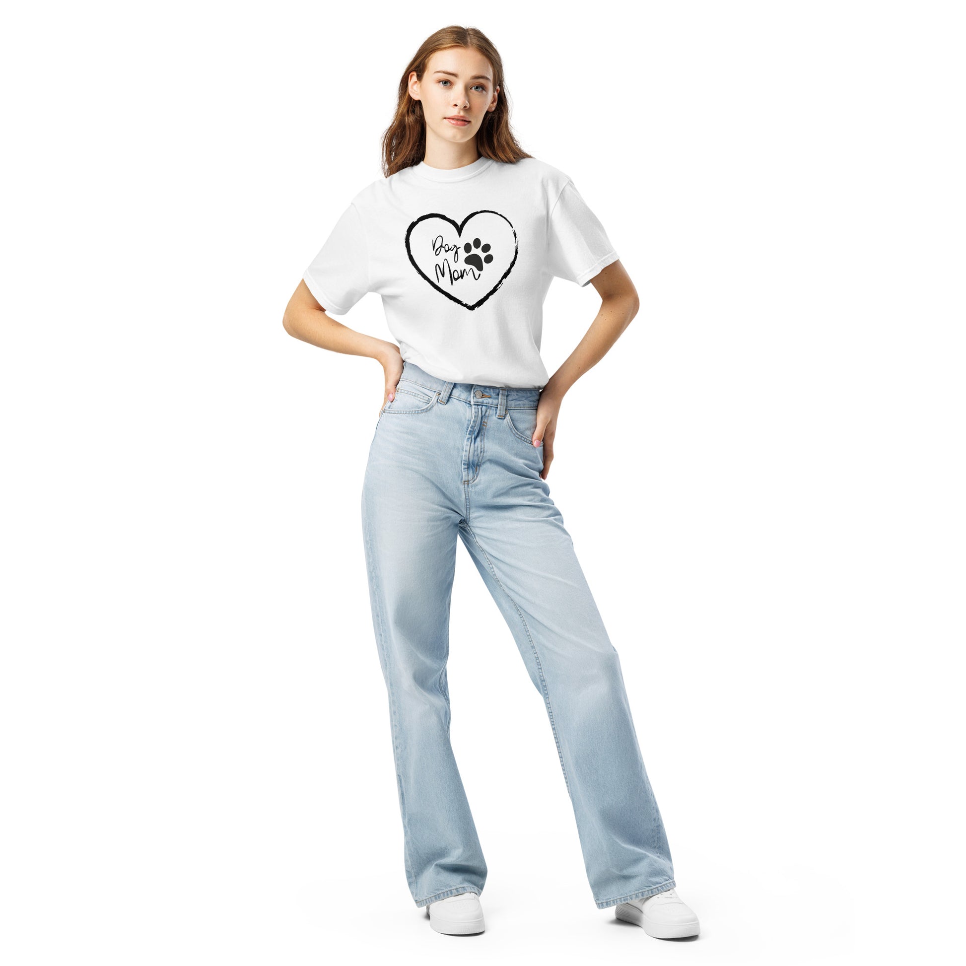 Dog Mom premium cotton tee