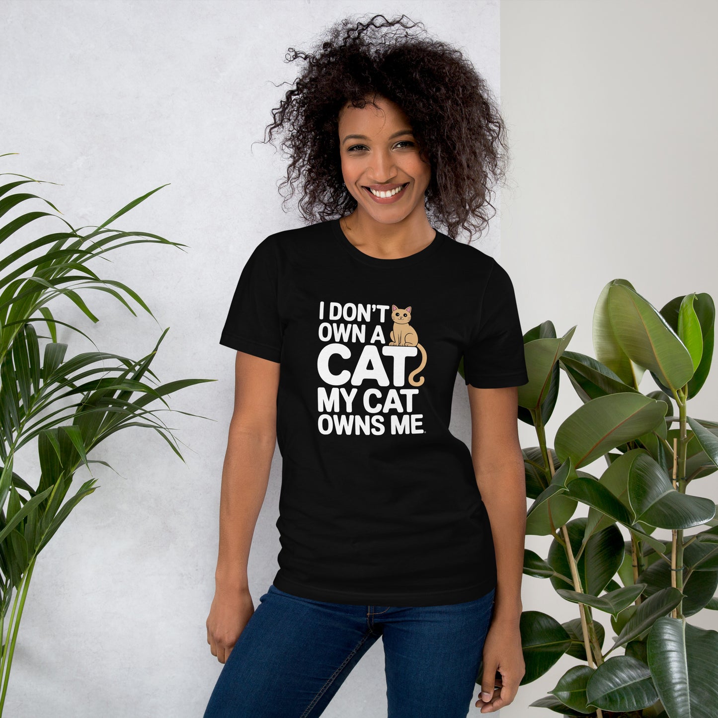 I Don’t Own a Cat, My Cat Owns Me unisex t-shirt