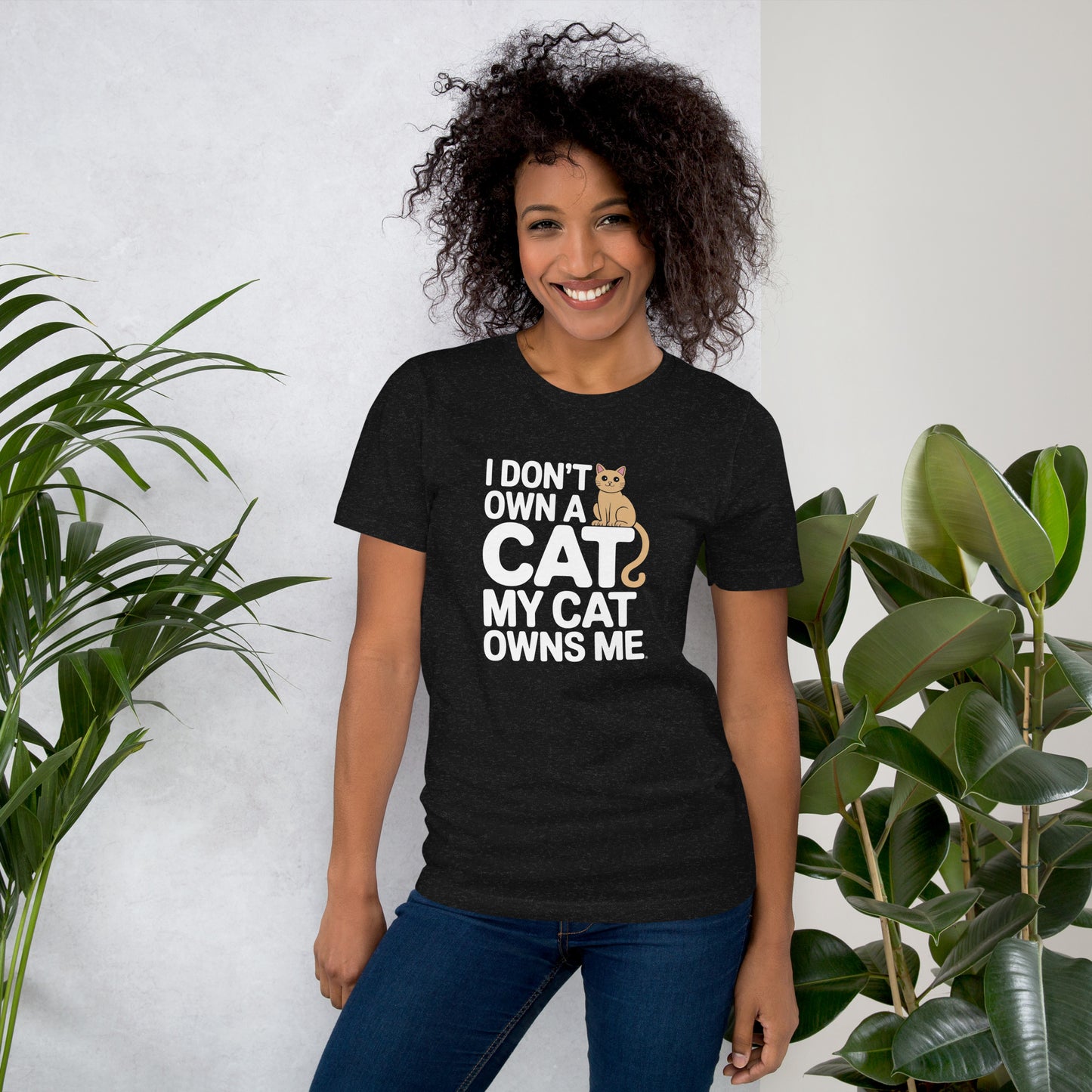 I Don’t Own a Cat, My Cat Owns Me unisex t-shirt