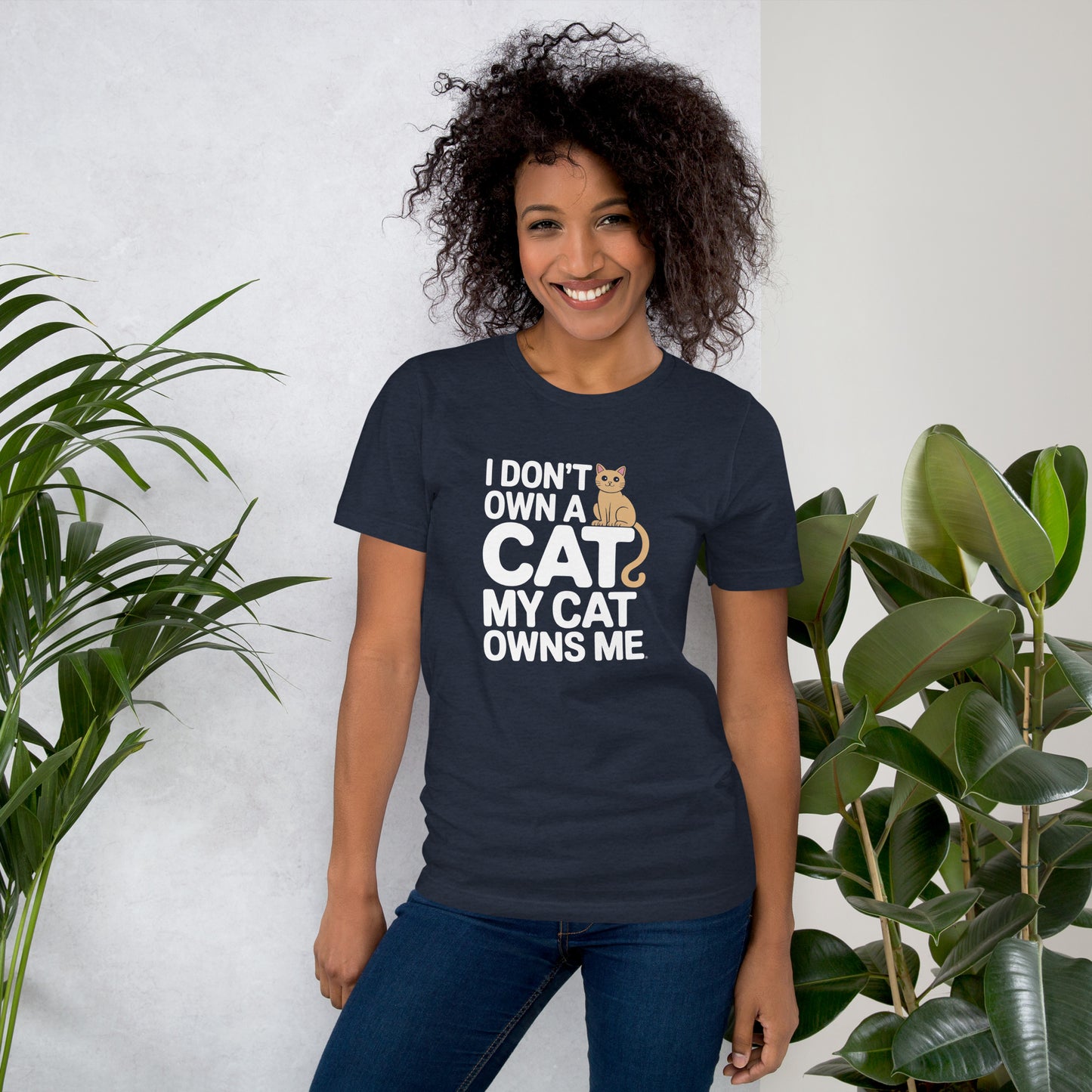 I Don’t Own a Cat, My Cat Owns Me unisex t-shirt