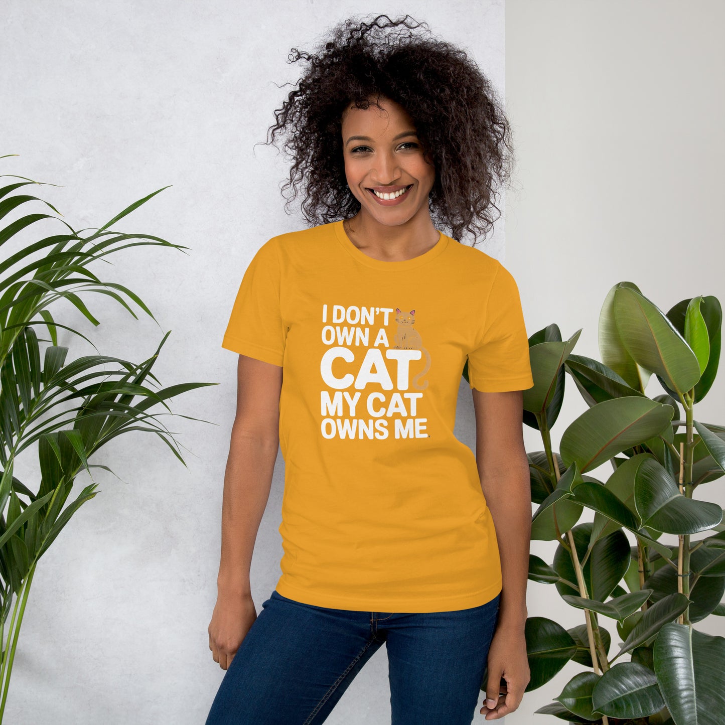 I Don’t Own a Cat, My Cat Owns Me unisex t-shirt